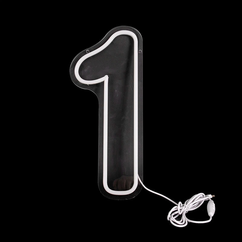 Numbers Neon Sign