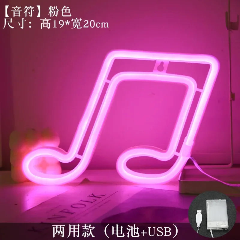 LED Neon MUSIC Note