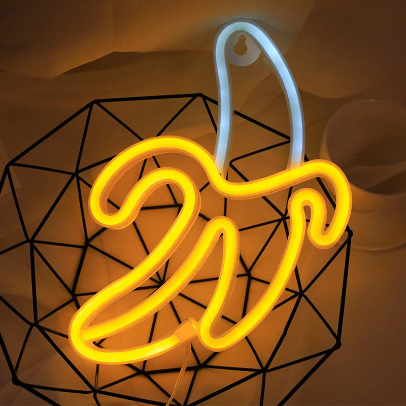 Banana Shaped LED Neon Sign