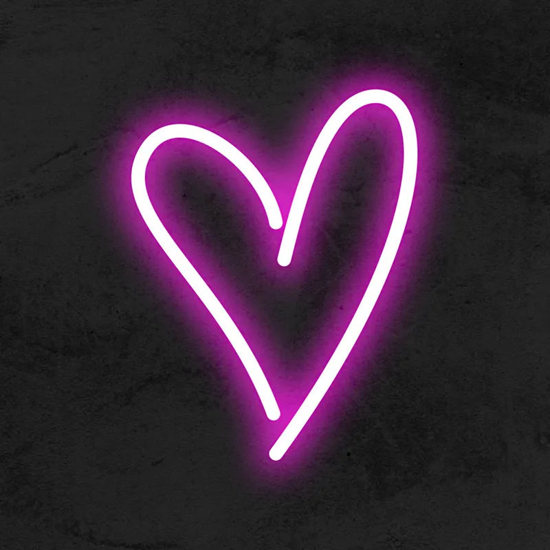 Pink Heart Neon Sign