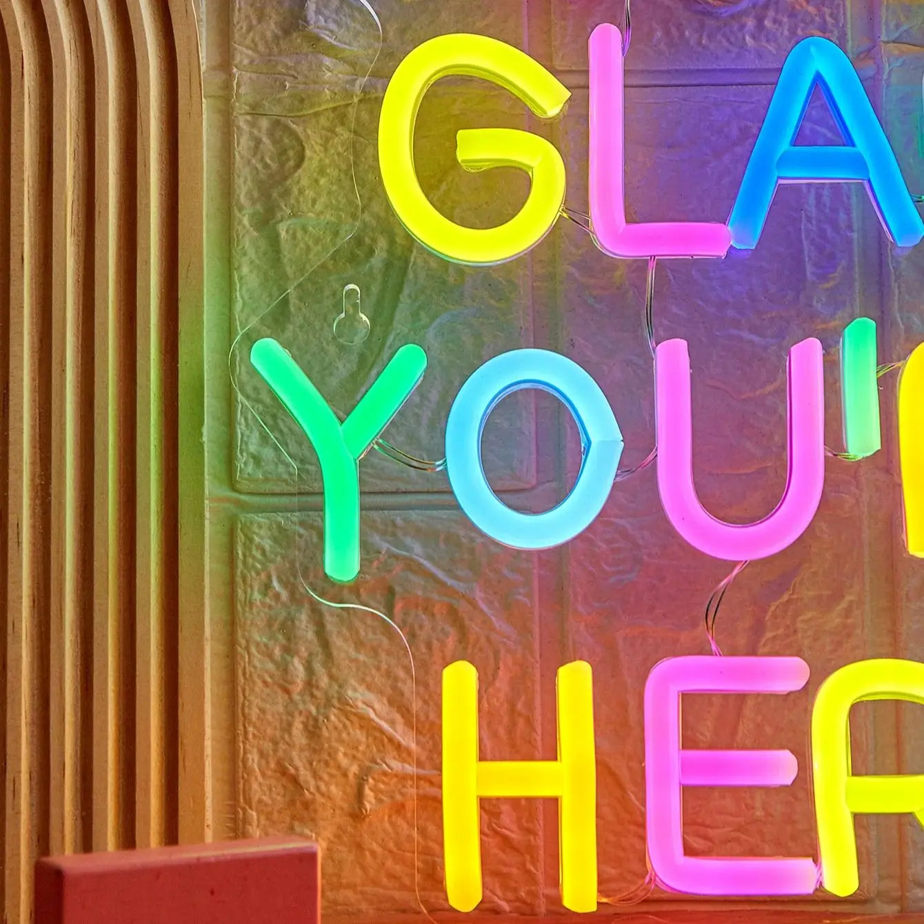 Chi-buy LED Neon l'm So Glad You're Here