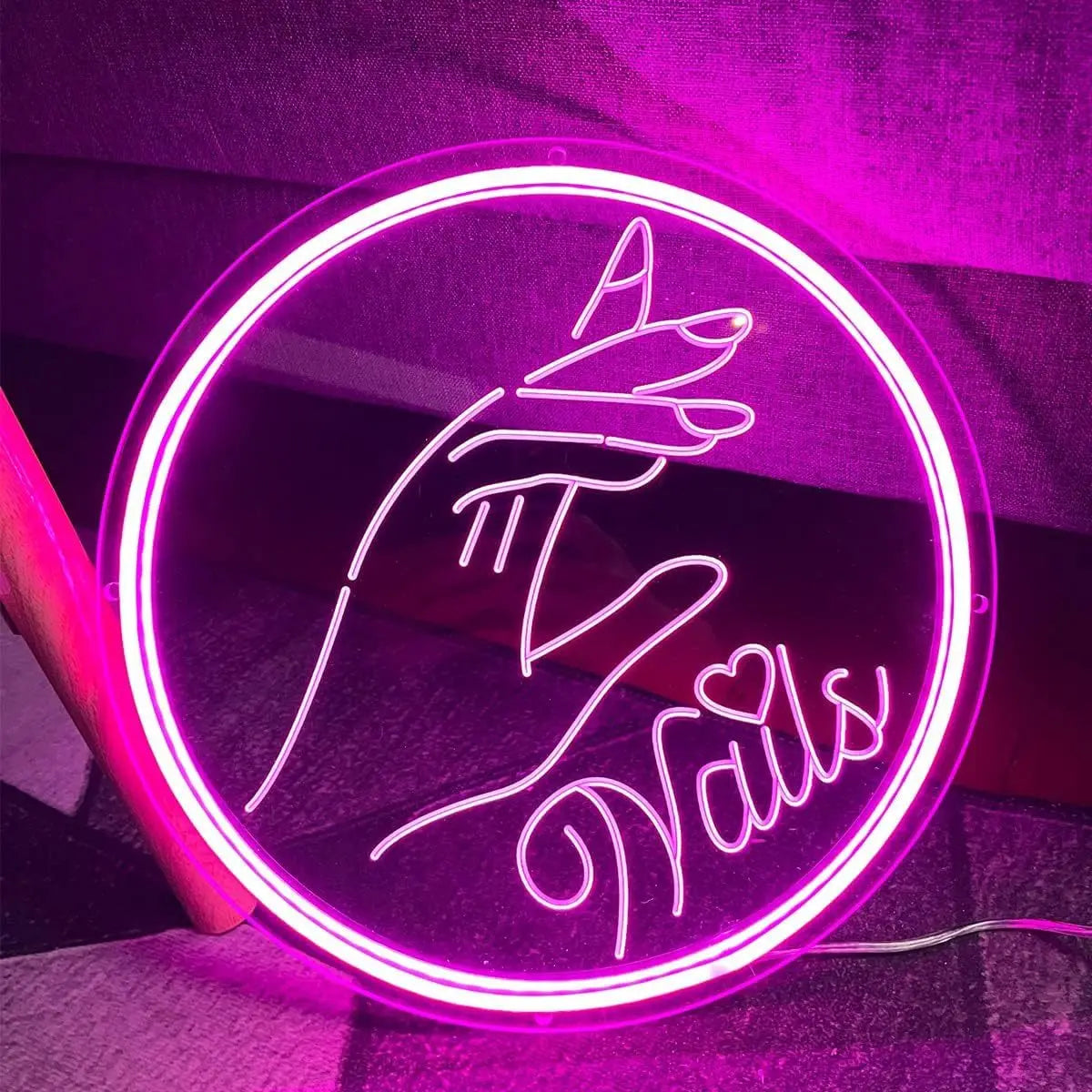 Nails Neon Sign Wall Decor