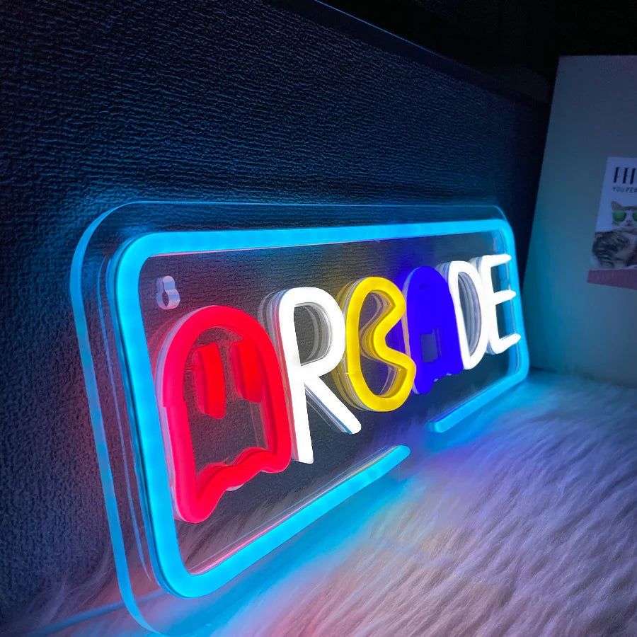 Neon Sign Of Arcade
