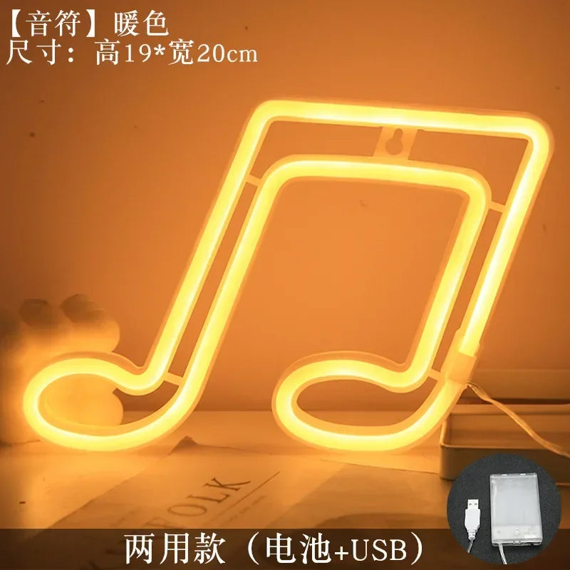 LED Neon MUSIC Note