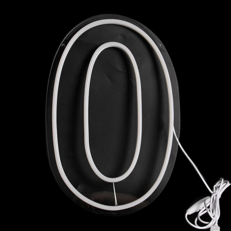 Numbers Neon Sign