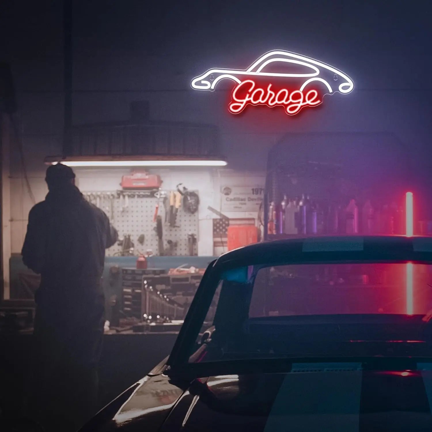 LED garage sign