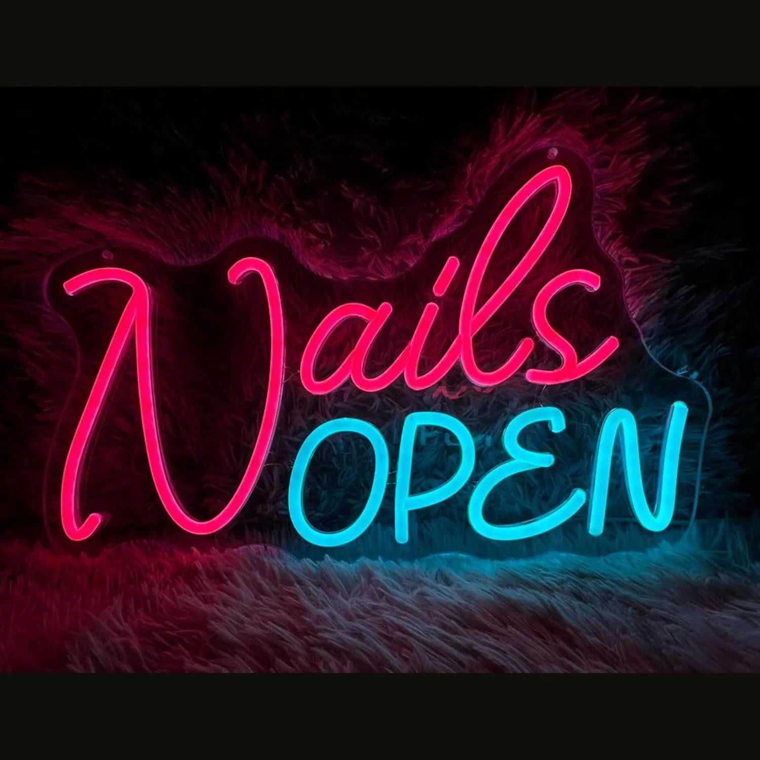 Nails Neon Sign Wall Decor