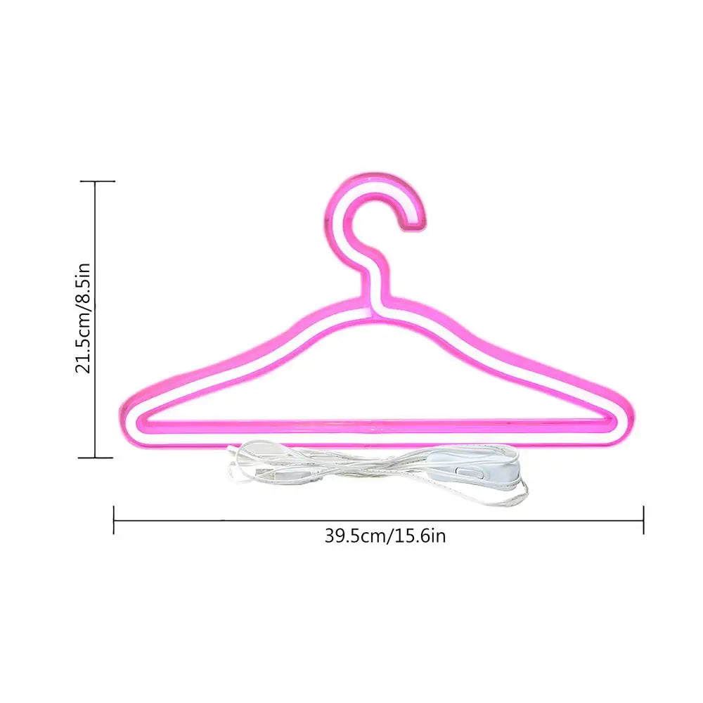 Neon Sign Clothes Hanger