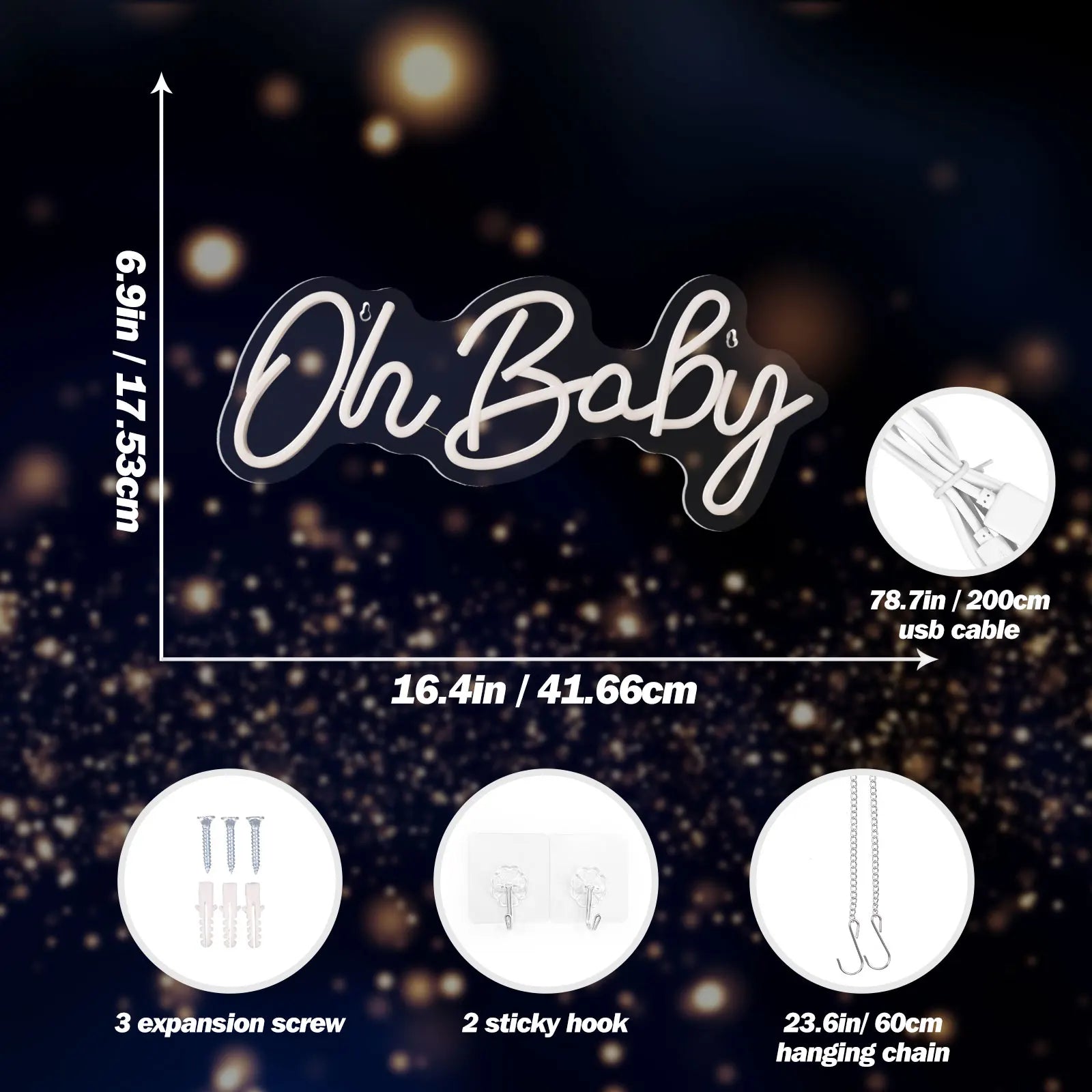 Oh Baby Neon Sign