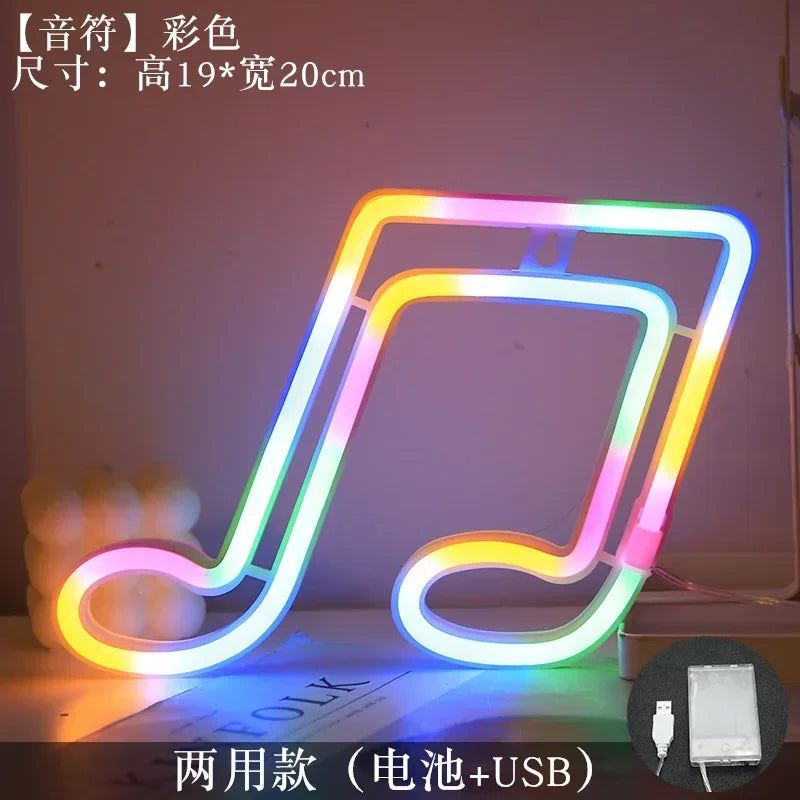 LED Neon MUSIC Note