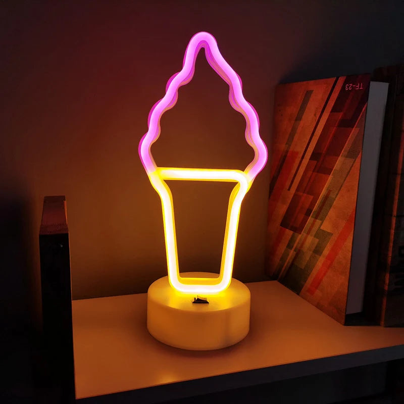 Neon Sign Lights with Base