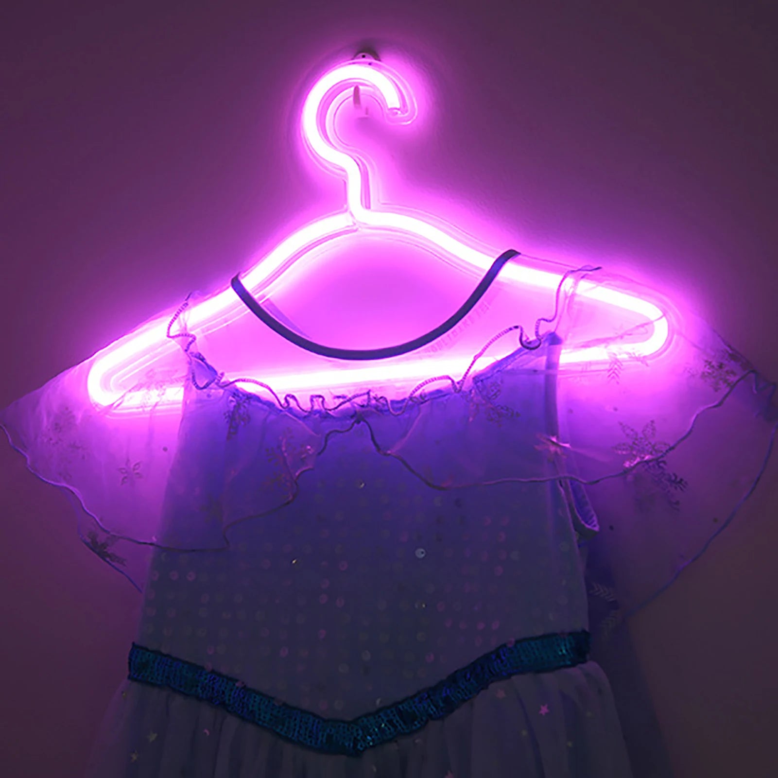 Neon Sign Clothes Hanger