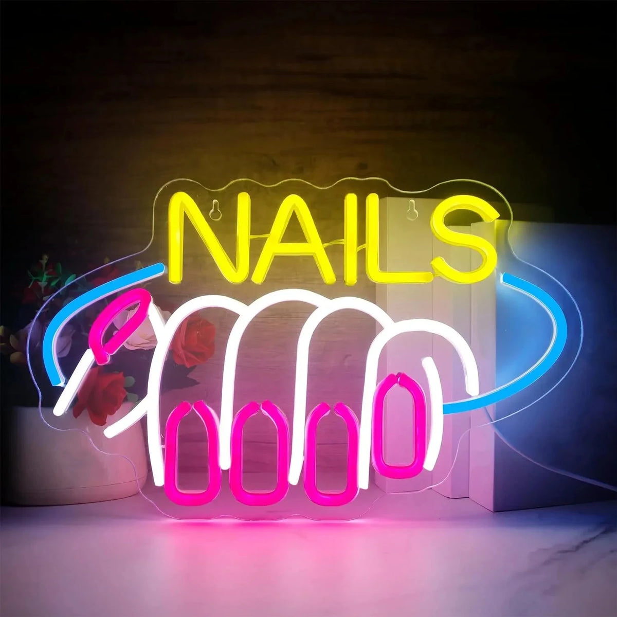 Nails Neon Sign Wall Decor