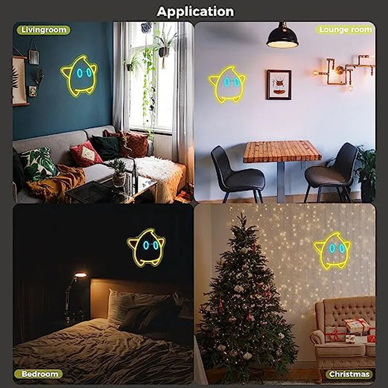 Neon light with adjustable light