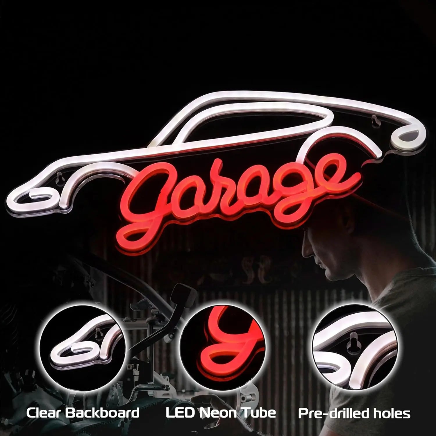 LED garage sign