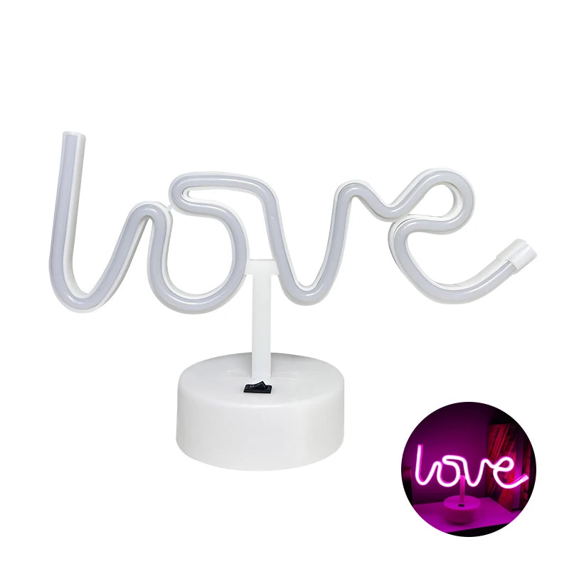 Neon Sign Lights with Base