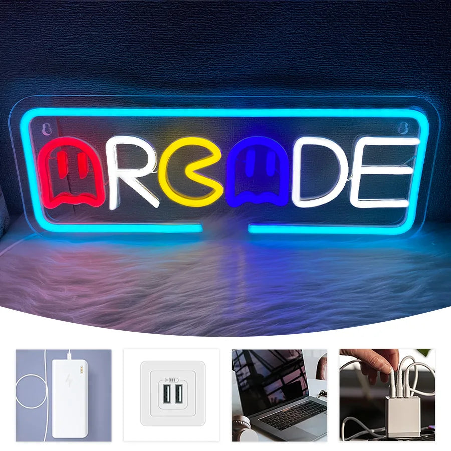 Neon Sign Of Arcade