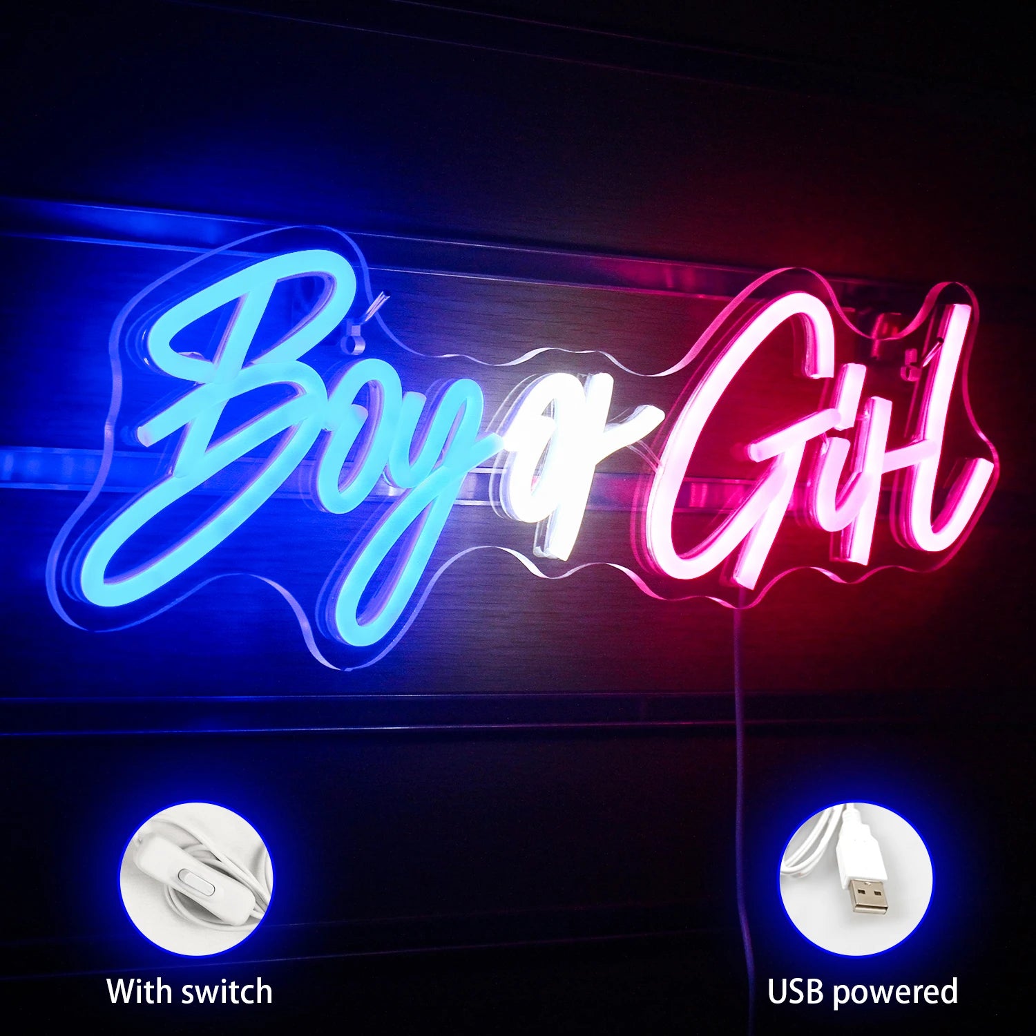 Boy or Girl Neon Sign