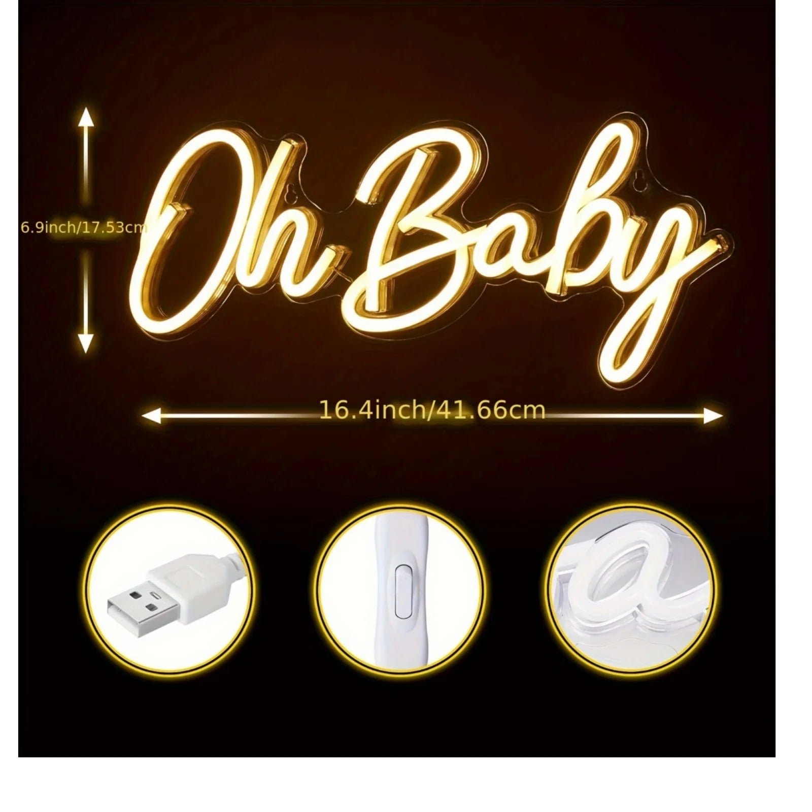 Oh Baby Neon Sign