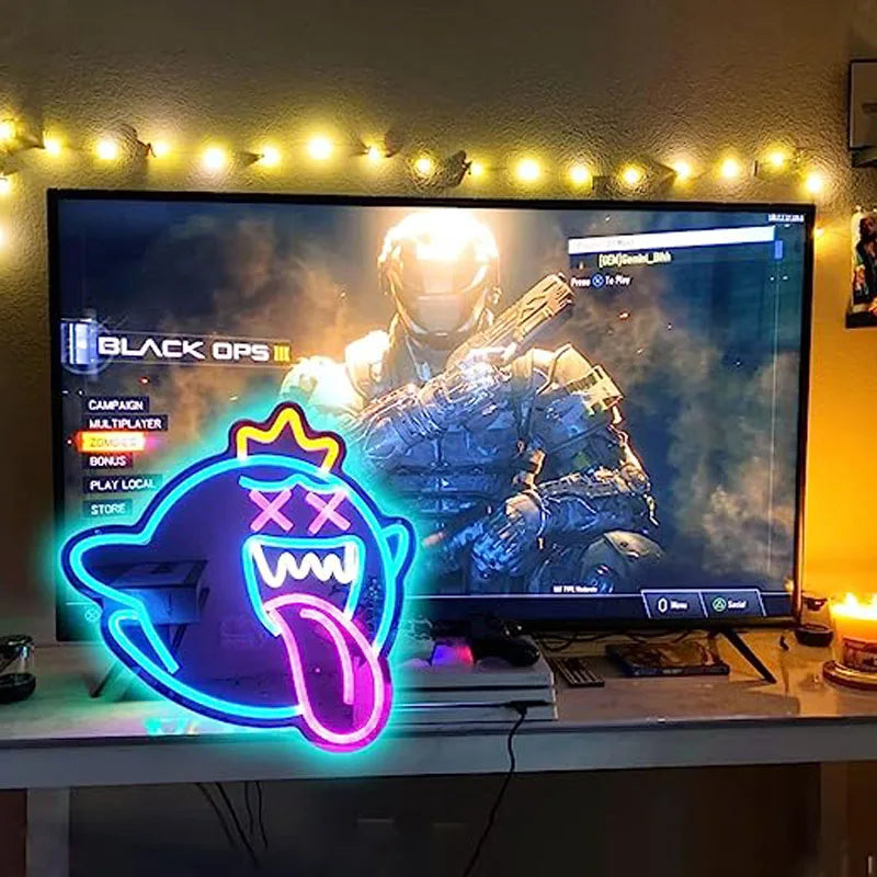 Neon light with adjustable light