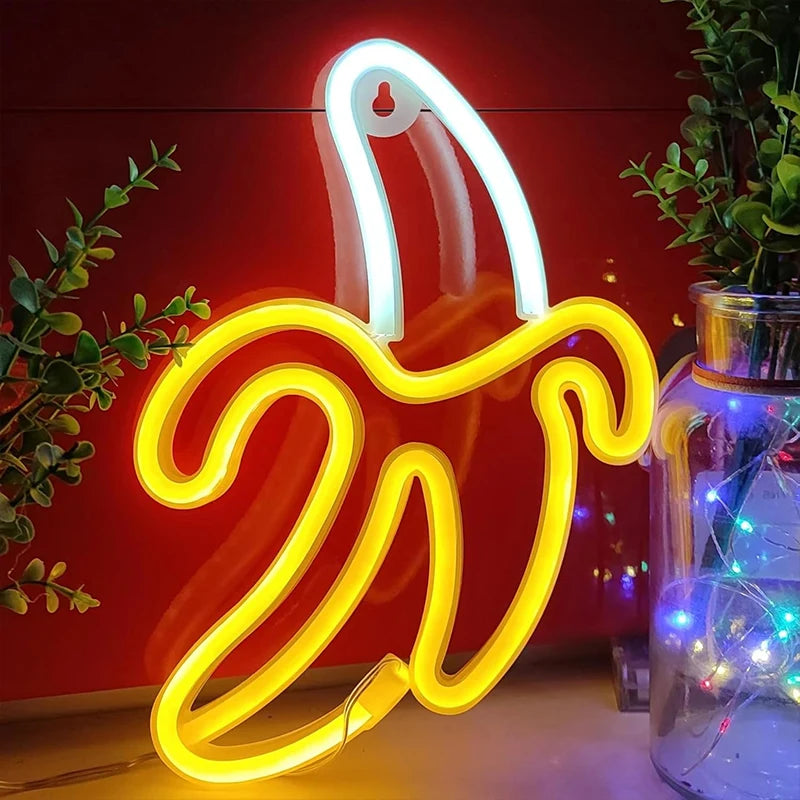 Banana Shaped LED Neon Sign
