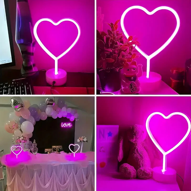 Heart-Shaped Neon Sign