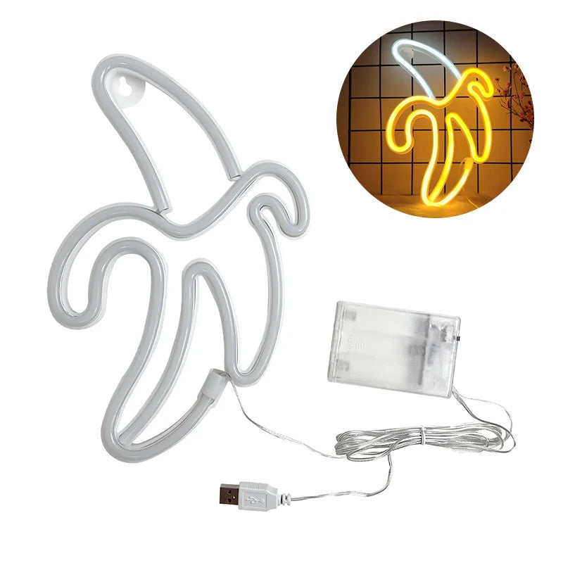 Banana Shaped LED Neon Sign