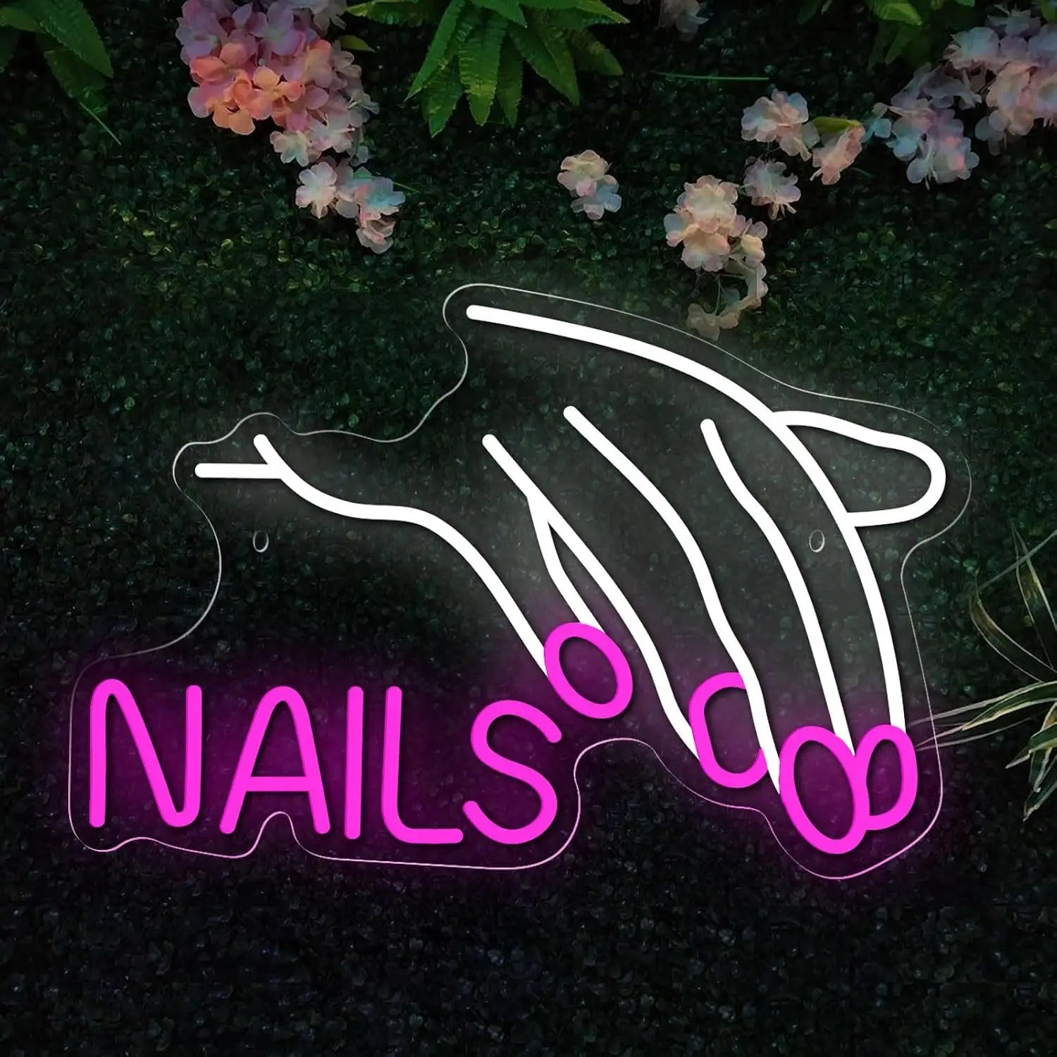 Nails Neon Sign Wall Decor
