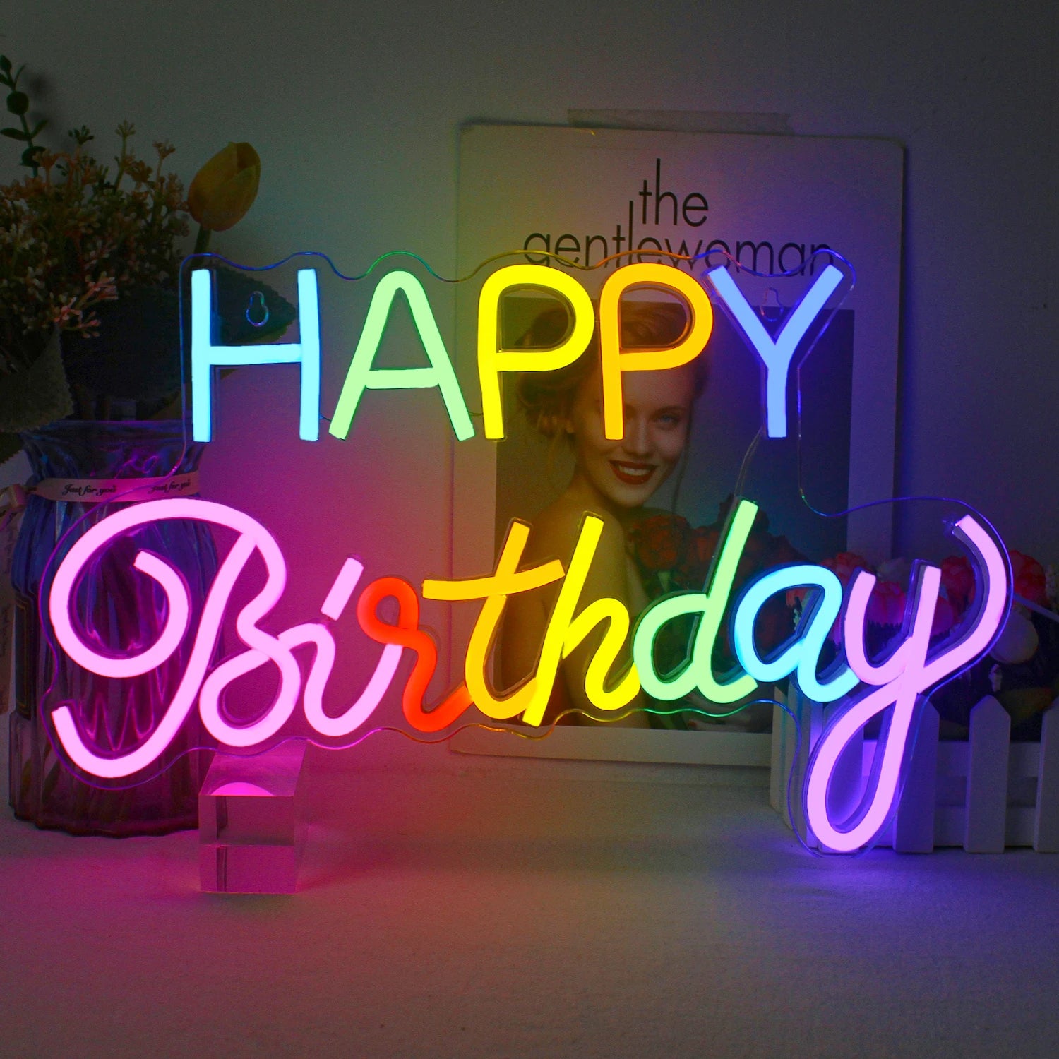 Happy Birthday Neon Sign