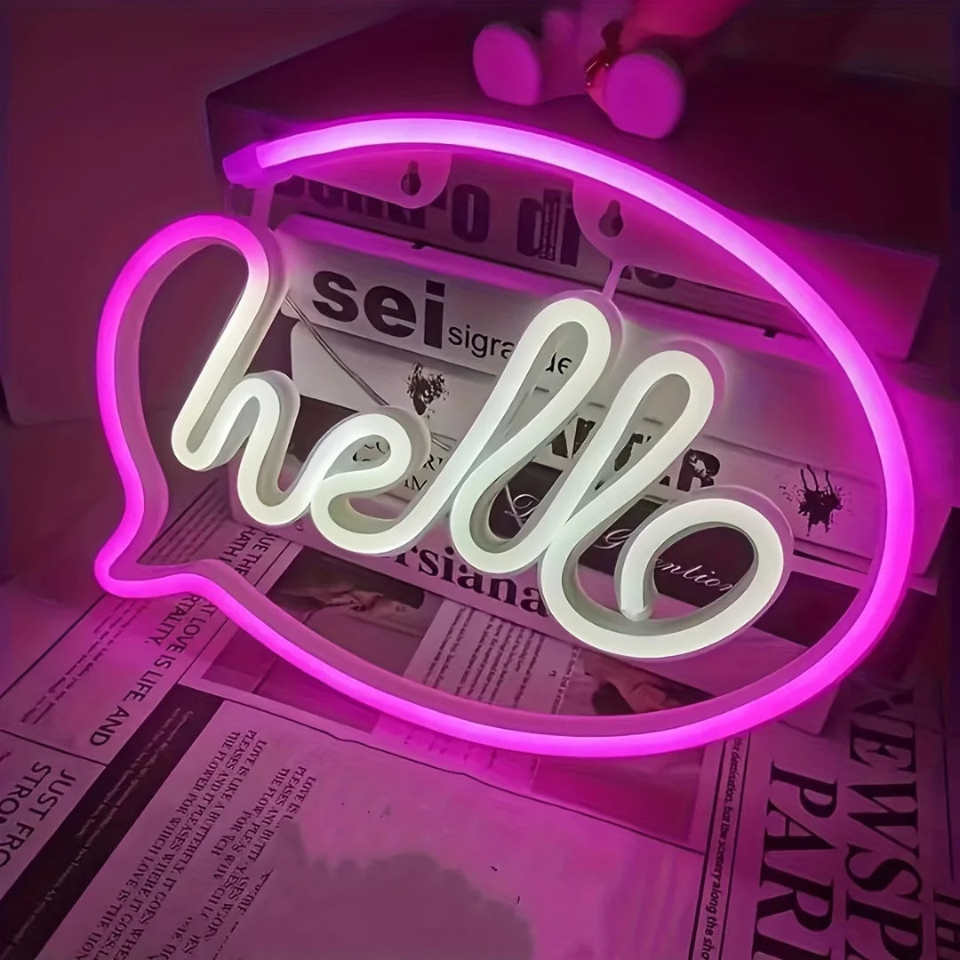 Hello Signature Neon Sign