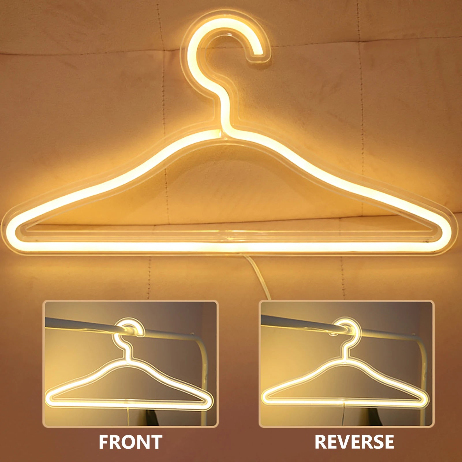 Neon Sign Clothes Hanger