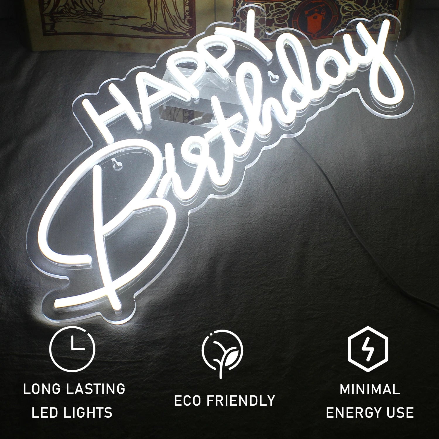 Happy Birthday Neon Sign