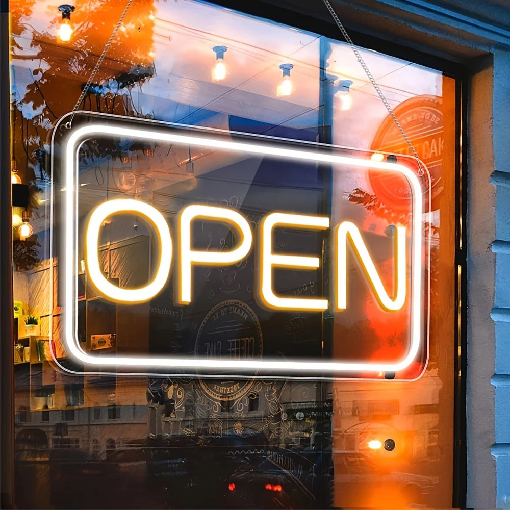 Open Neon sign