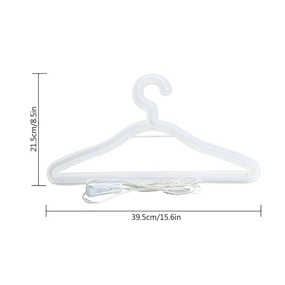 Neon Sign Clothes Hanger