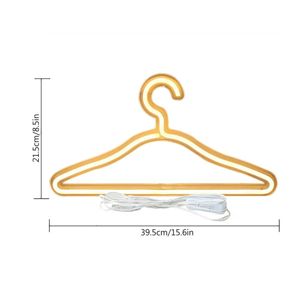 Neon Sign Clothes Hanger
