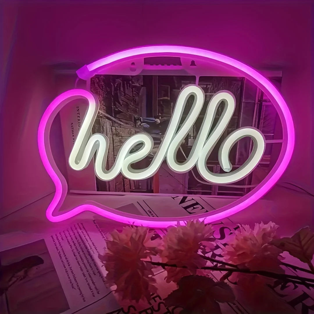 Hello Signature Neon Sign