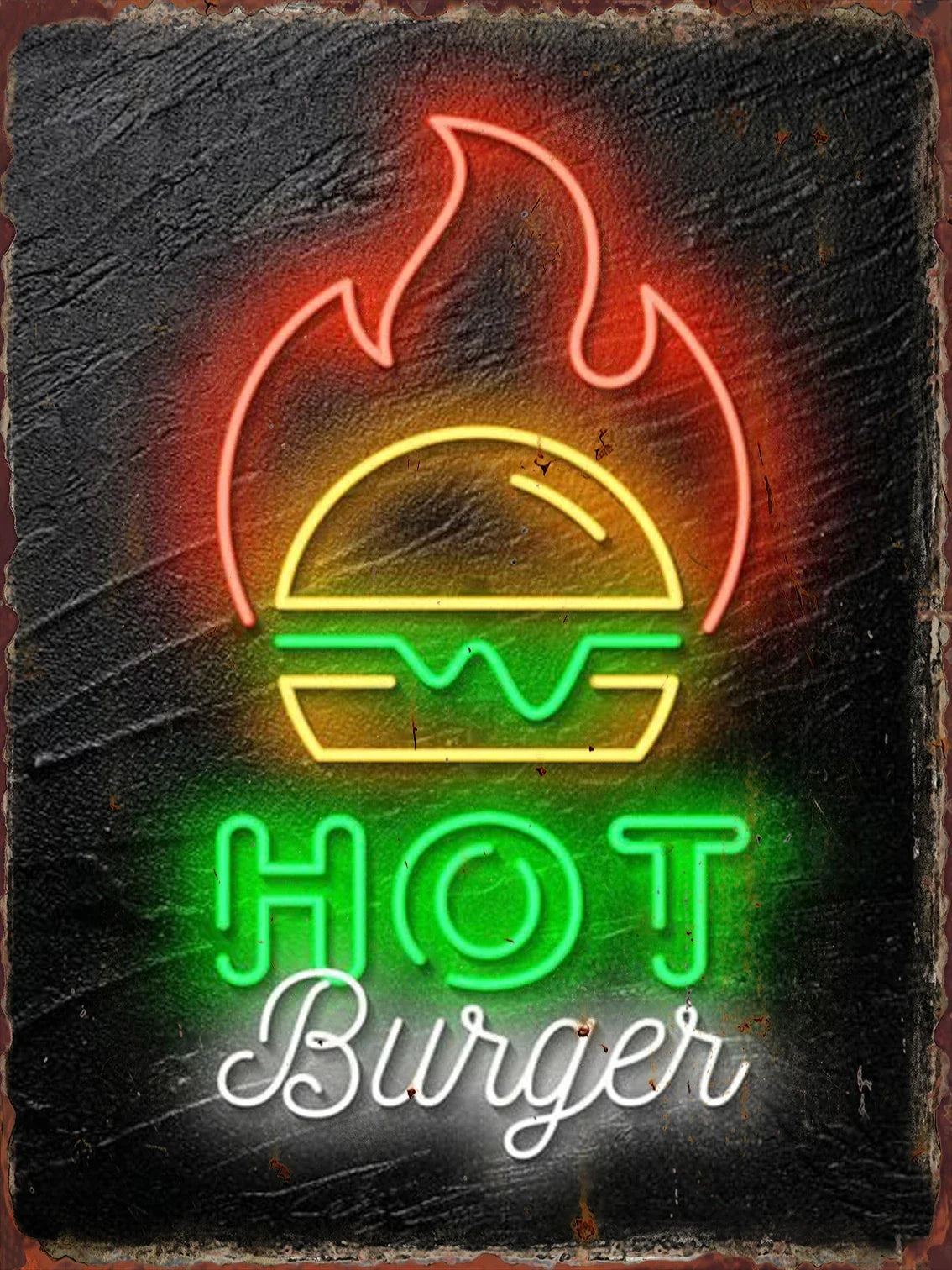 Neon Food Popcorn Neon Food Sign