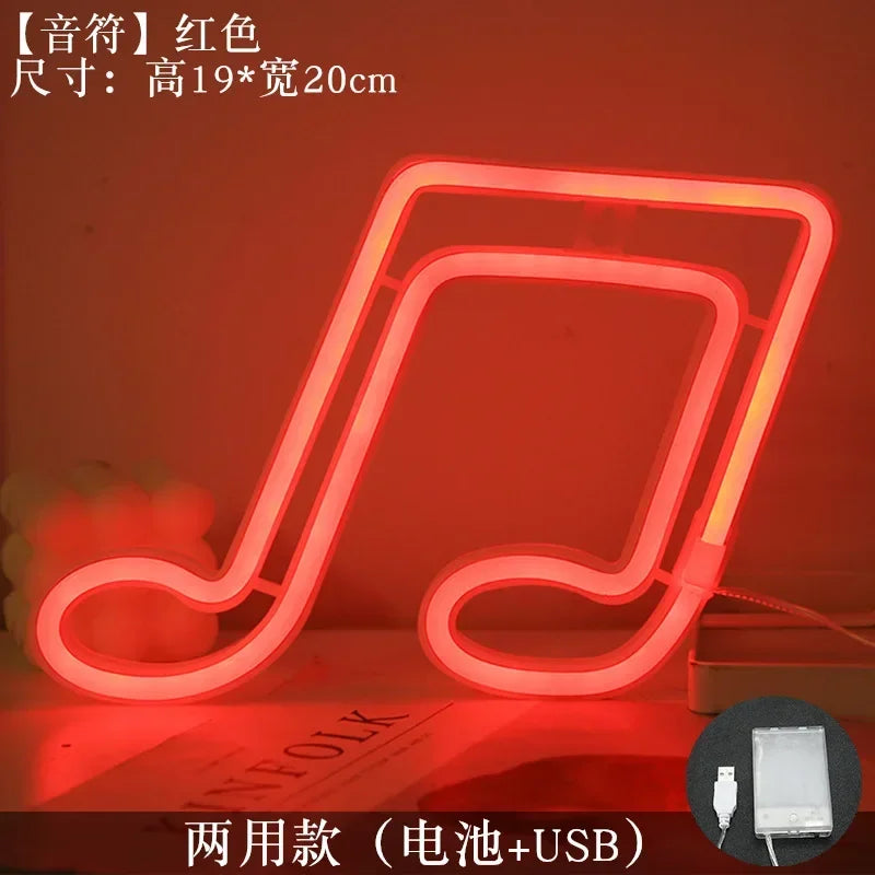 LED Neon MUSIC Note