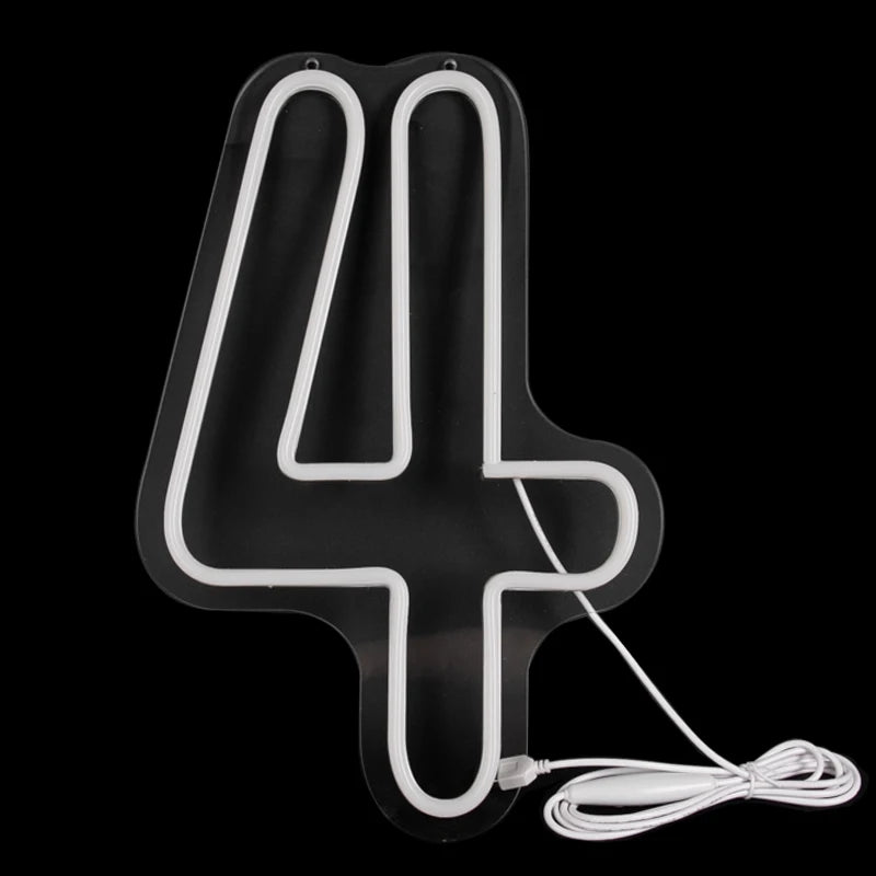 Numbers Neon Sign